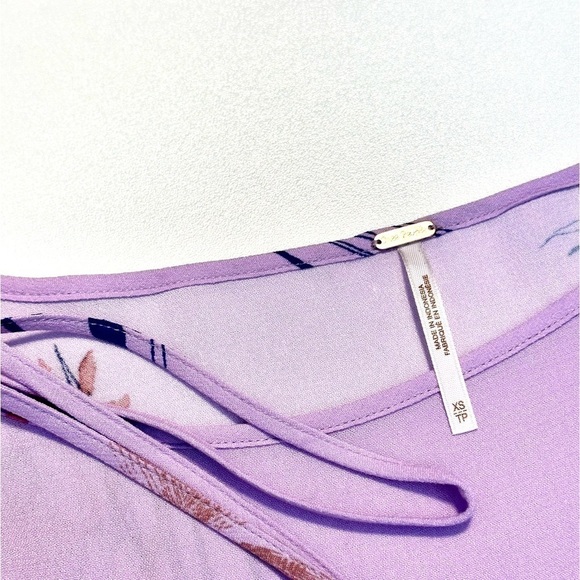 FREE PEOPLE Clear Skies Tunic Dress Cold Shoulders Flowy Boho Size XS - Picture 10 of 10